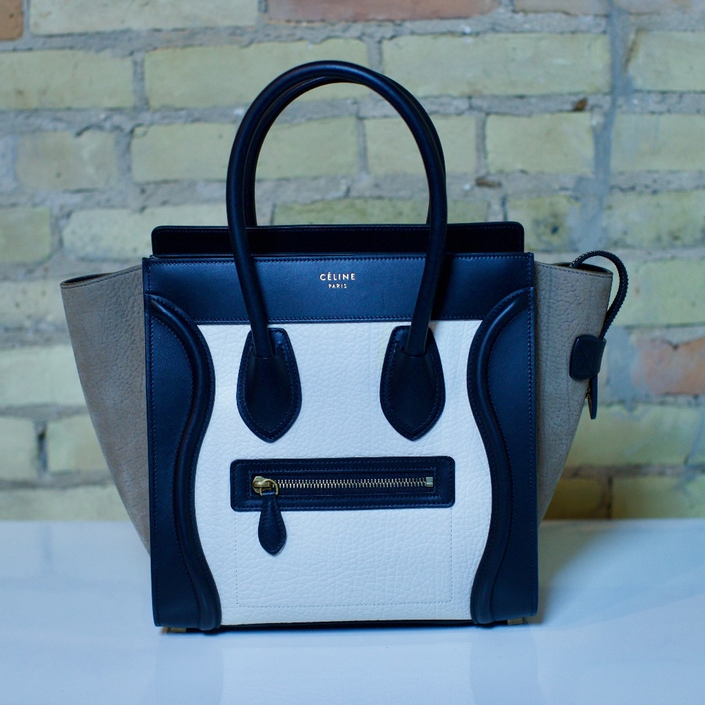 AUTHENTIC - Celine Micro Luggage Handbag